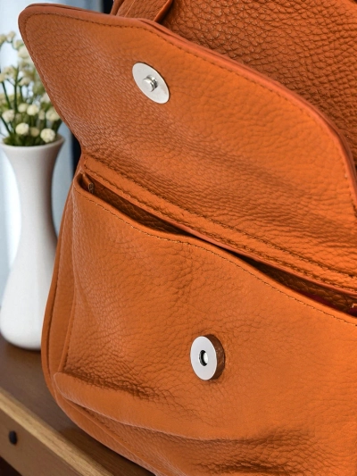 Élégant sac à dos pour femmes Calista Camel en cuir écologique Królewska Moda