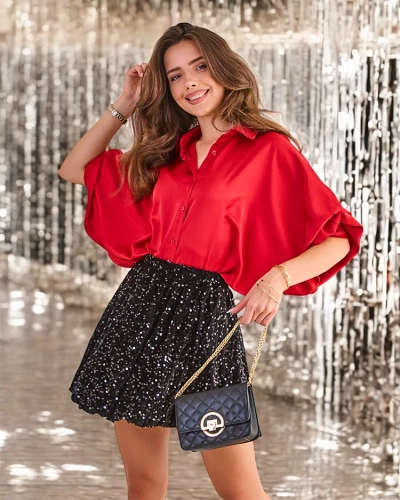 Jupe courte pour femmes de Royalfashion avec paillettes
