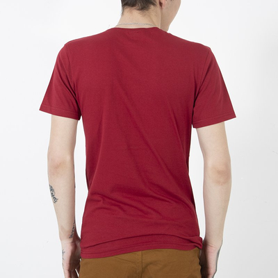 T-shirt homme en coton rouge avec imprimé - Vêtements