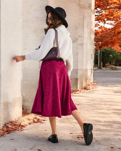 Jupe midi pour femme Royalfashion