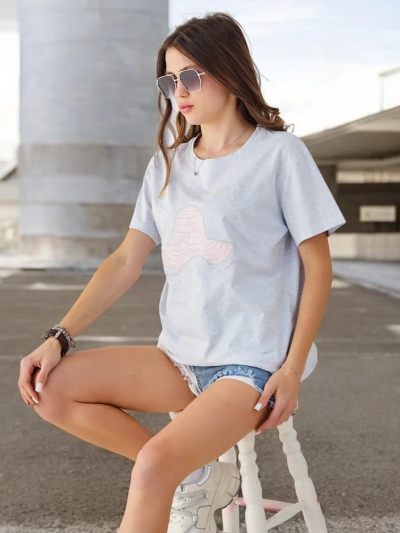 Blouse en coton Royalfashion pour femmes avec imprimé