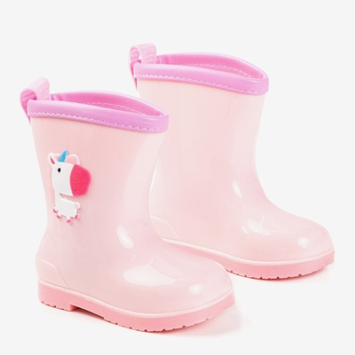 Bottes en caoutchouc roses pour enfants - Chaussures 1