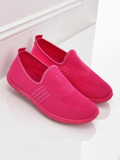 Mocassins pour femmes Perseida tissu confortable orange pour le printemps et l'été