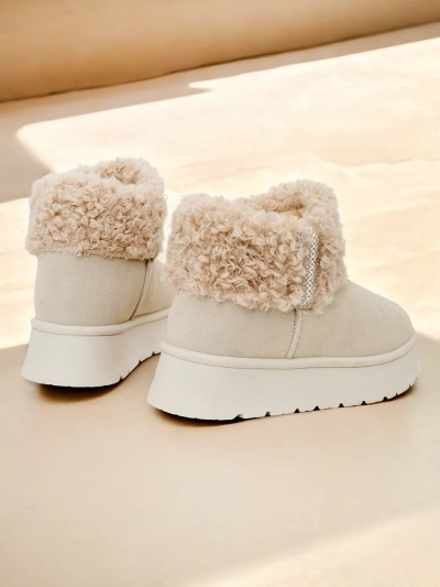 Bottes de neige pour femmes Royalfashion avec fourrure Rovvoy