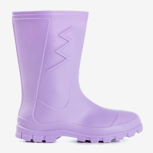 Bottes de pluie en caoutchouc mat violet Taif - Footwear