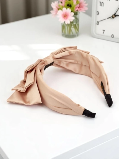 Royalfashion Serre-tête en satin avec nœud Celine