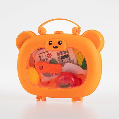 Kit de découpe enfant orange dans une valise - Jouets