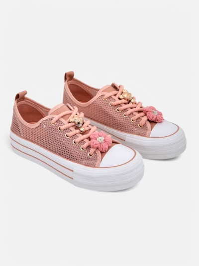 Baskets perforées pour femmes Royalfashion avec embellissements Osdo