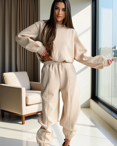 Royalfashion Ensemble de survêtement en coton pour femmes