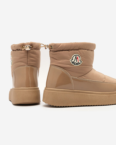 Royalfashion Bottes de neige à enfiler pour femme de couleur marron Ademra