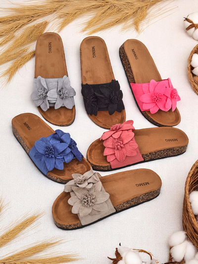 Sandales pour femmes Royalfashion avec fleurs Foules