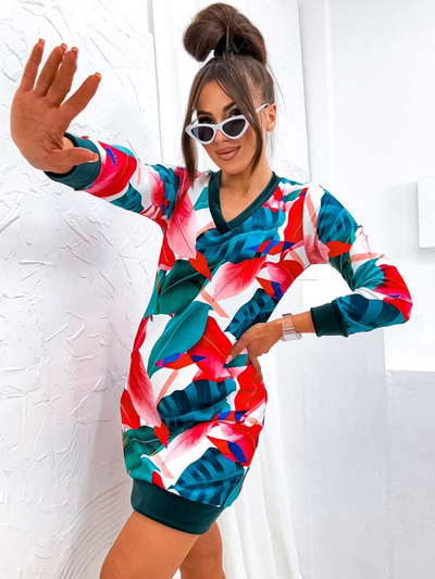 Royalfashion Mini robe femme avec motif original