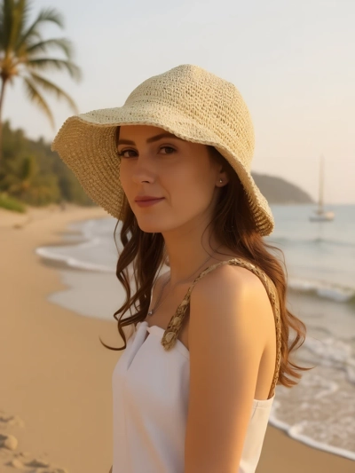Royalfashion Chapeau de paille pour femme Shade Muse