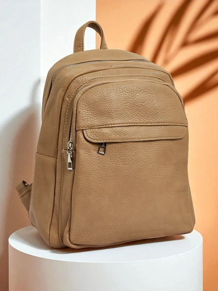 Royalfashion Sac à dos pour femmes en cuir écologique Evelin Day