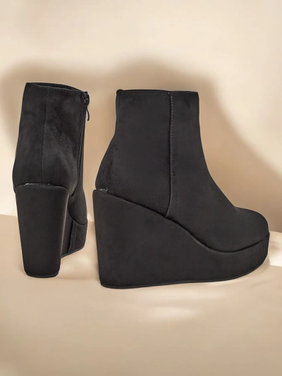 Bottines à talons compensés pour femmes Royalfashion Sieffa