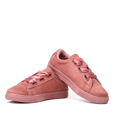 Baskets roses nouées avec un ruban Trinia - Footwear