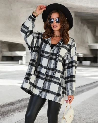 Royalfashion Manteau de type chemise pour femme