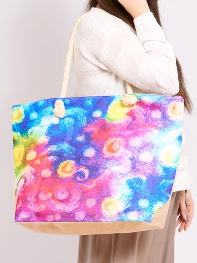 Royalfashion Grand sac en tissu avec impression