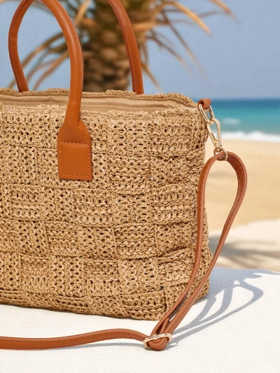 Royalfashion Grand Sac en Paille pour Femme Aureliana Savio