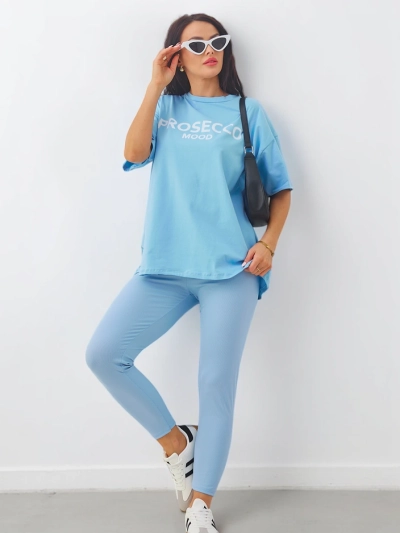 Ensemble en coton pour femmes Royalfashion avec manches courtes et leggings