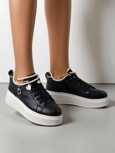 Royalfashion Baskets de sport plateformes pour femmes Helsas