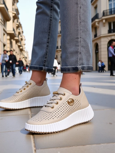 Royalfashion Baskets sportives à lacets pour femmes Jovenes