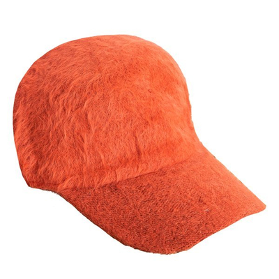 Bonnet en fourrure à visière orange - Casquettes