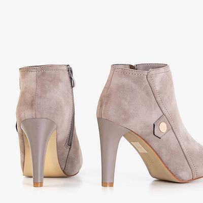 OUTLET Bottes femme grises à talon haut Lotega - Footwear