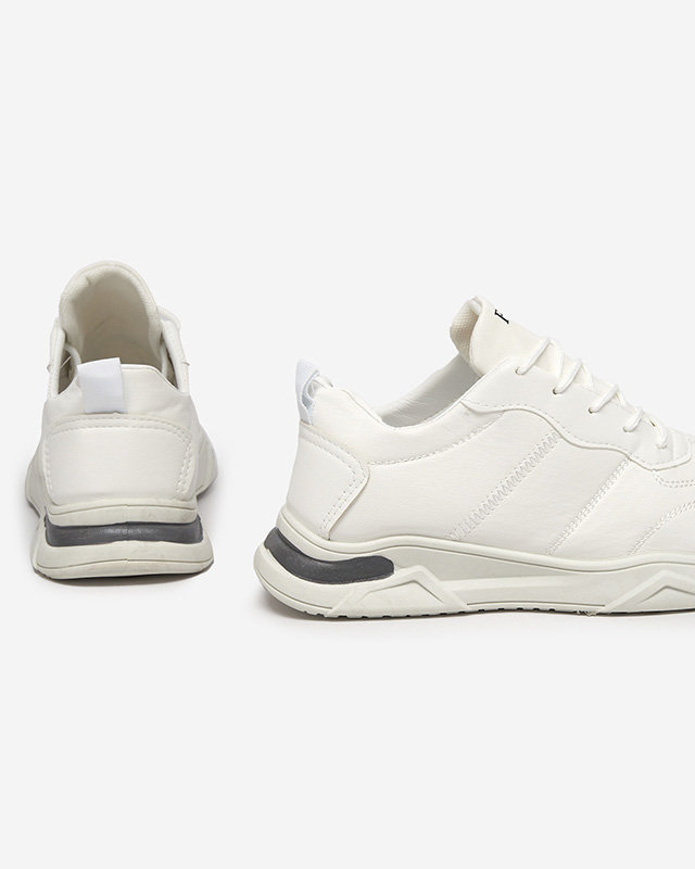 OUTLET Chaussures de sport en cuir écologique pour hommes en blanc Frossg- Footwear