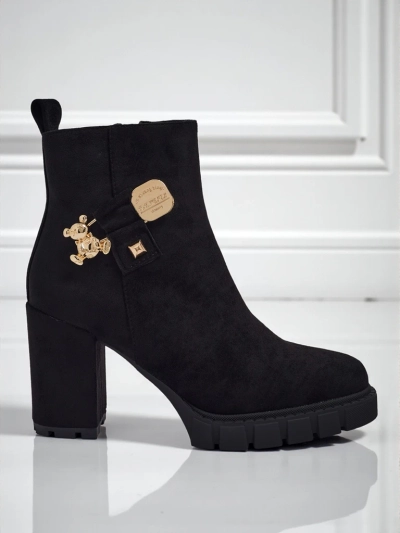 Bottines femme en éco-daim à talon bloc Bearr