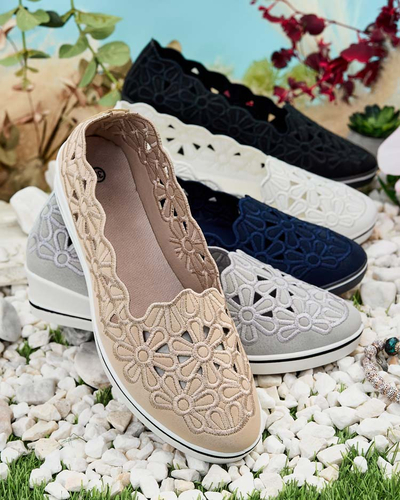 Royalfashion Demi-pointes à talon bas pour femme Dellio