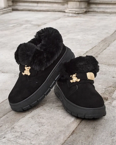 Royalfashion Bottes courtes pour femmes a'la bottes de neige Dobis
