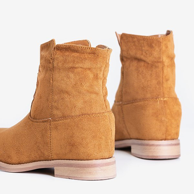 Bottines Eliana en Daim Écologique à Talon Compensé