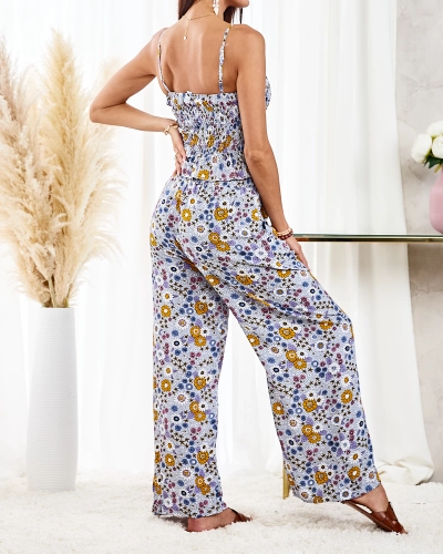 Royalfashion Ensemble à motifs pour femmes en bleu