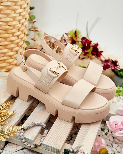 Royalfashion Sandales à plateforme en éco-cuir pour femme Avemil