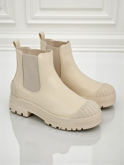 Bottines plateforme en cuir écologique Amber Veil