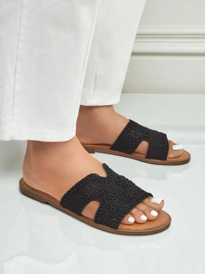 Rpyalfashion Sandales pour femmes avec une bride décorative Braida