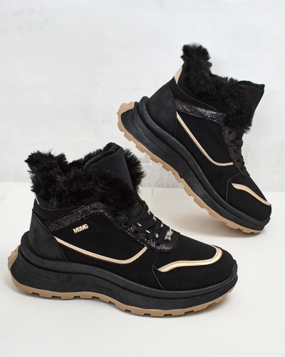 Royalfashion Baskets chauffantes pour femme avec fourrure Mofell