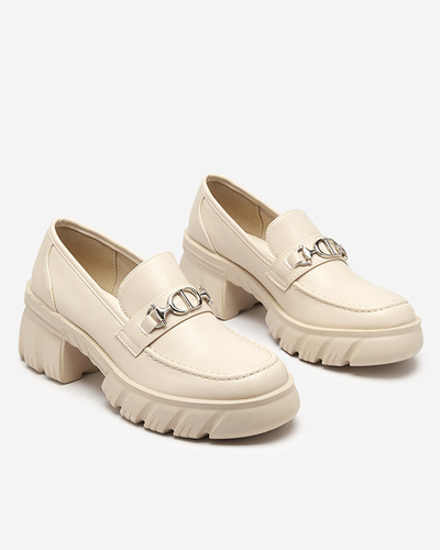 Chaussures pour femmes beiges sur une semelle Terima massive - Footwear