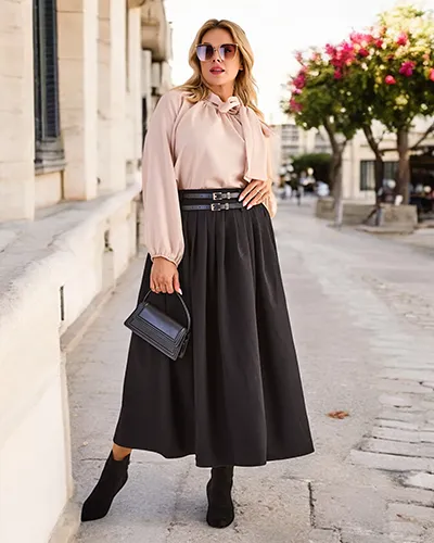 Jupe midi pour femme Royalfashion GRANDE TAILLE
