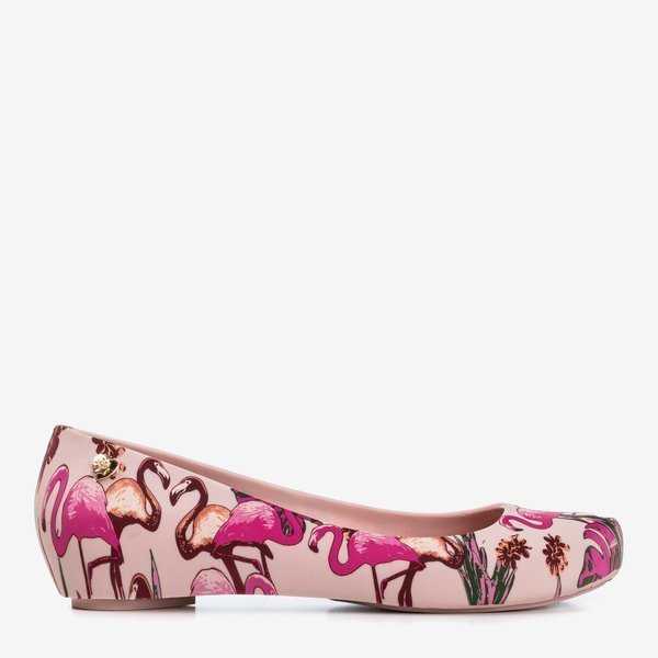OUTLET Meliski rose avec imprimé flamant rose Copteria - Chaussures