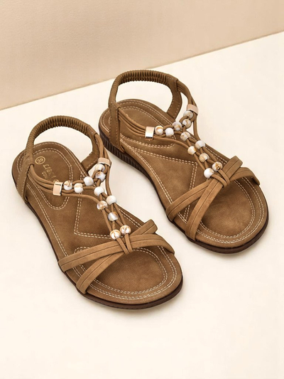 Royalfashion Sandales pour femmes avec ornements Imen