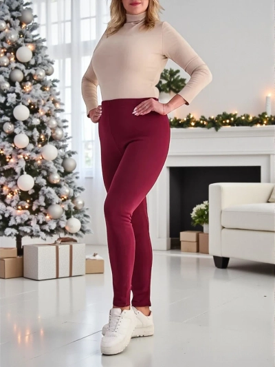 Royalfashion Pantalon tregging isolé pour femme PLUS SIZE