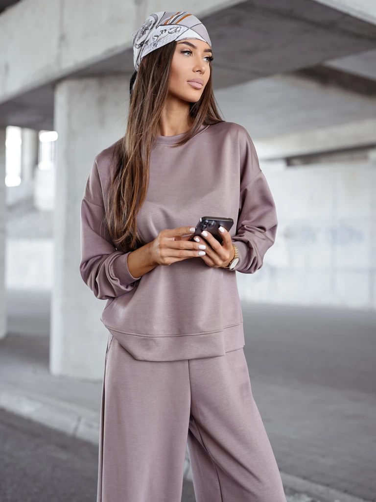 Royalfashion Ensemble de survêtement en viscose pour femmes FlowFit