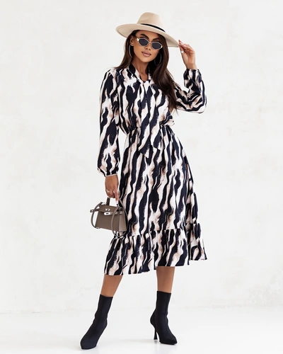 Robe midi Royalfashion femme avec motif