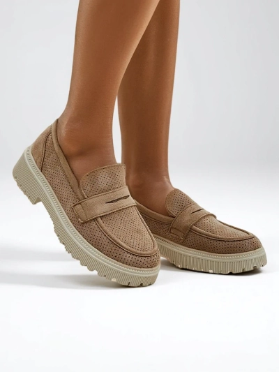 Royalfashion Mocassins en éco-suède pour femmes Dunes