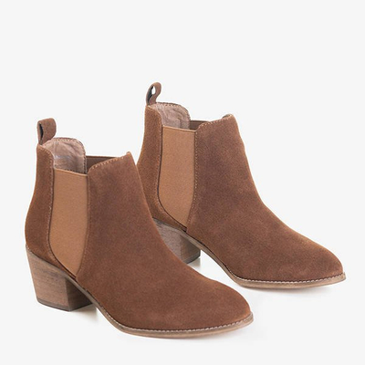 Bottines chelsea marron pour femmes sur le poteau Esoro - Footwear
