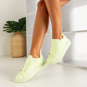 Baskets femme vert clair Tomtor - Footwear