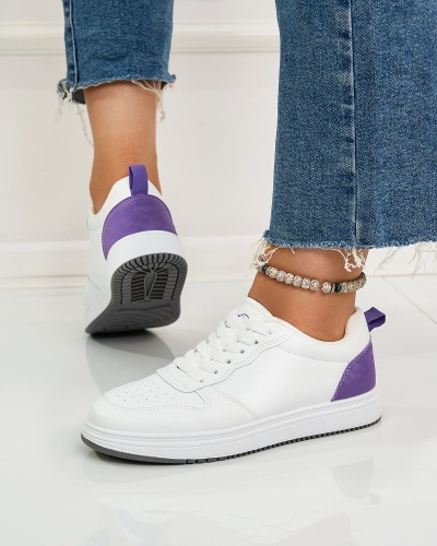 Royalfashion Chaussures de sport Colorburst Classics blanches et violettes