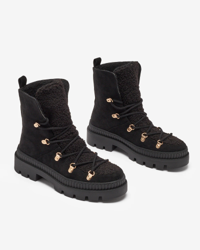 Royalfashion Bottes de trappeur isolées pour femmes avec peau de mouton Lery Walk